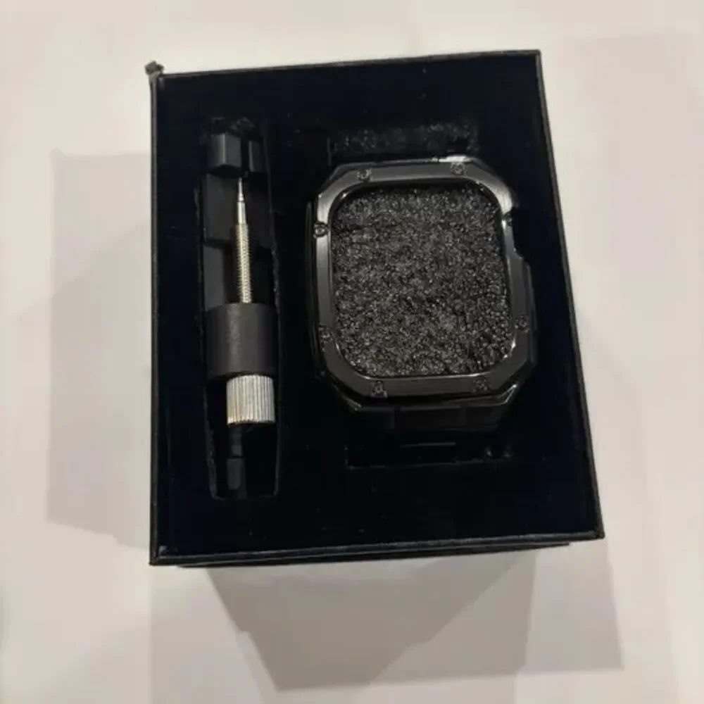 Stainless Steel Watch Band Case for Apple Watch Series 11 10 46mm Metal Strap